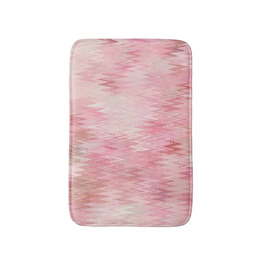 Abstracte roze mozaïek achtergrond illustratie badmat (Voorkant Verticaal)