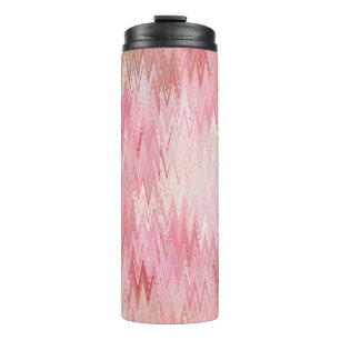 Abstracte roze mozaïek achtergrond illustratie thermosbeker