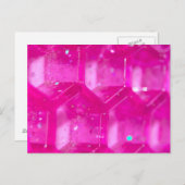 Abstracte roze netjes briefkaart (Voorkant / Achterkant)