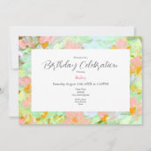 Abstracte roze oppies kaart (Voorkant)