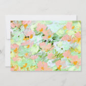 Abstracte roze oppies kaart (Achterkant)