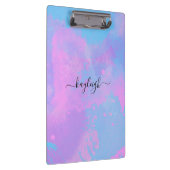 Abstracte roze paarse turquoise klembord (Rechts)