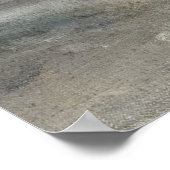 Abstracte Roze Pastel Art Painting Poster (Hoek)