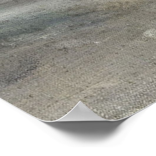 Abstracte Roze Pastel Art Painting Poster (Hoek)