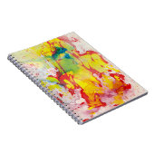 Abstracte roze rode, blauwe groene Sjabloon Notitieboek (Rechterzijde)