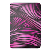Abstracte roze ronddraaiende lijnen badmat (Voorkant Verticaal)