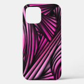 Abstracte roze ronddraaiende lijnen Case-Mate iPhone case (Achterkant)