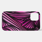 Abstracte roze ronddraaiende lijnen Case-Mate iPhone case (Achterkant (horizontaal))