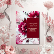 abstracte roze roosblaadje trouwfolie uitnodiging