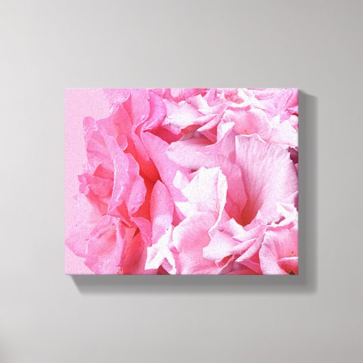 Abstracte roze rozen bloemig boho digitaal kunstwe canvas afdruk (Voorkant)