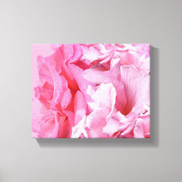Abstracte roze rozen bloemig boho digitaal kunstwe canvas afdruk