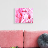 Abstracte roze rozen bloemige boho digitale kunst canvas afdruk (Insitu (Woonkamer))