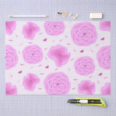 Abstracte roze rozen, naadloos patroon tissuepapier (Craft)