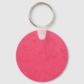 Abstracte roze Sleutelhanger (Voorkant)