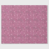 Abstracte Roze Sparkle Glitter Kerstmis Cadeaupapier (Vlak)