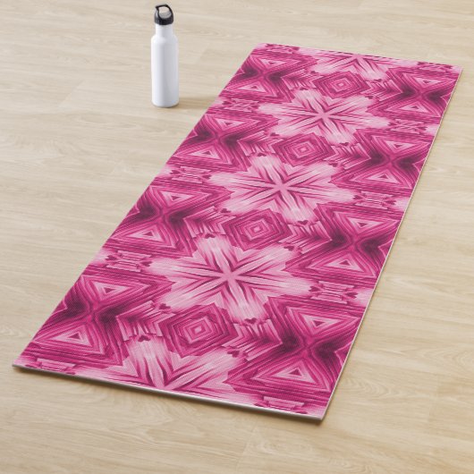 Abstracte Roze Ster Yogamat (In situ)