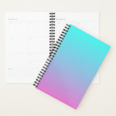 abstracte roze turquoise ombre mermaid kleuren planner (Display)