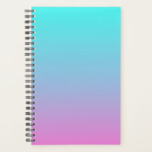 abstracte roze turquoise ombre mermaid kleuren planner