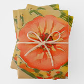 Abstracte roze ventilator inpakpapier vel (In situ)