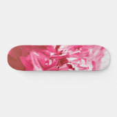 Abstracte roze verfgolven persoonlijk skateboard (Horizontaal)