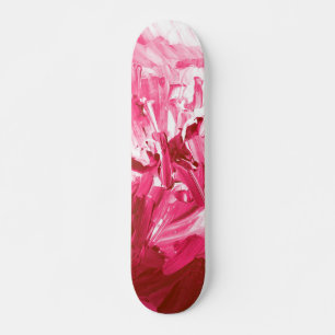 Abstracte roze verfgolven persoonlijk skateboard