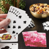 Abstracte roze verfgolven pokerkaarten (Insitu)