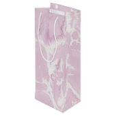 abstracte roze verfpatroon met blos wijn cadeautas (Achterkant Gekanteld)
