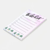 Abstracte roze verfspat, Cactus takenlijst Post-it® Notes (Schuin)