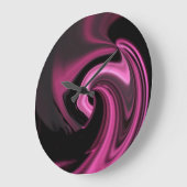 Abstracte roze wandklok (Hoek)