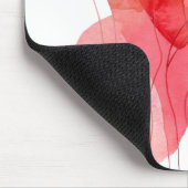 Abstracte roze waterverf compositie muismat (Hoek)