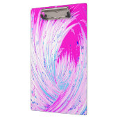 Abstracte roze witte betoverde tuin klembord (Links)