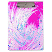 Abstracte roze witte betoverde tuin klembord (Voorkant)