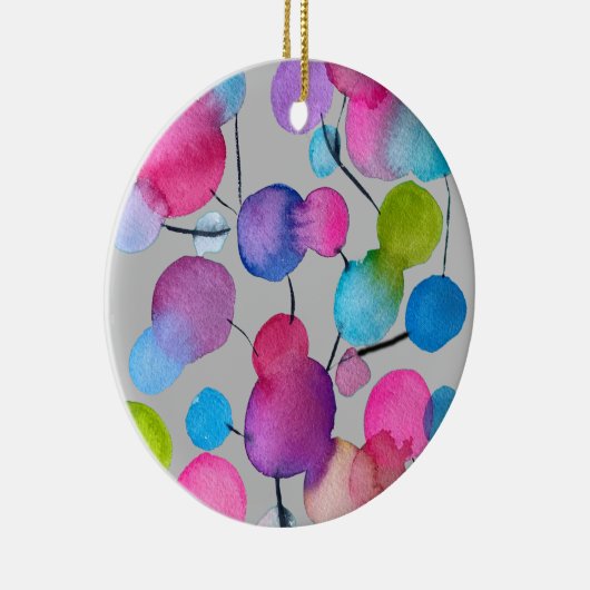Abstracte roze zomerboom keramisch ornament (Rechts)