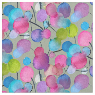 Abstracte roze zomerboom stof