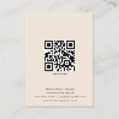 Abstracte Rozen Artisan Earring Display Card Contactkaartje (Achterkant)