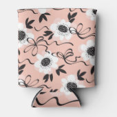 Abstracte rozen, bleke kleuren, patroon. blikjeskoeler (Voorkant)