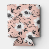 Abstracte rozen, bleke kleuren,  patroon. blikjeskoeler (Achterkant)