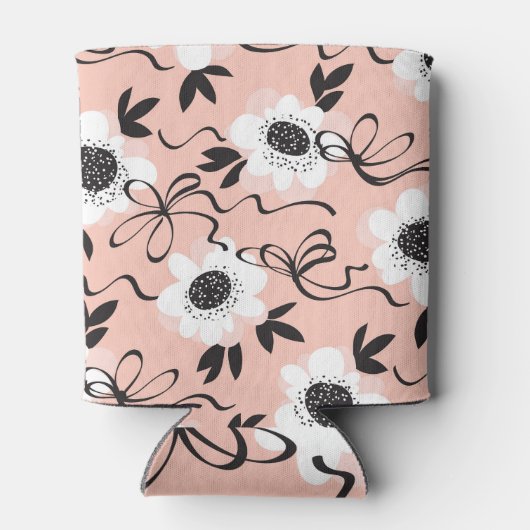 Abstracte rozen, bleke kleuren, patroon. blikjeskoeler (Achterkant)