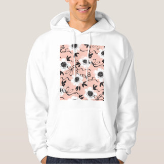 Abstracte rozen, bleke kleuren,  patroon. hoodie