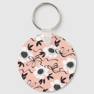 Abstracte rozen, bleke kleuren, patroon. sleutelhanger