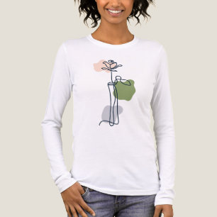 Abstracte Rozen bloem Tri-Blend Shirt