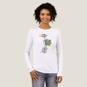 Abstracte Rozen bloem Tri-Blend Shirt (Voorkant)