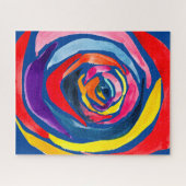 Abstracte rozen bloemen pop legpuzzel (Horizontaal)