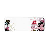 Abstracte rozen Etiket (Voorkant)