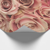 Abstracte Rozen Garden Elegant Floral Cadeaupapier (Hoek)