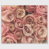 Abstracte Rozen Garden Elegant Floral Cadeaupapier (Vlak)