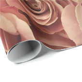 Abstracte Rozen Garden Elegant Floral Cadeaupapier (Rol Hoek)