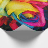 Abstracte Rozen Garden Elegant Floral Cadeaupapier (Hoek)