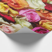 Abstracte Rozen Garden Elegant Floral Cadeaupapier (Hoek)