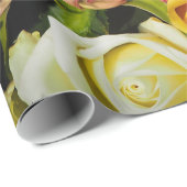 Abstracte Rozen Garden Elegant Floral Cadeaupapier (Rol Hoek)